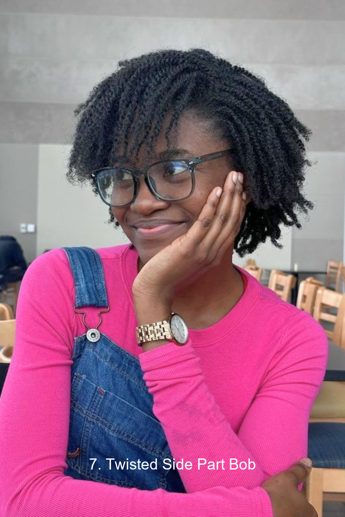 7. Twisted Side Part Bob