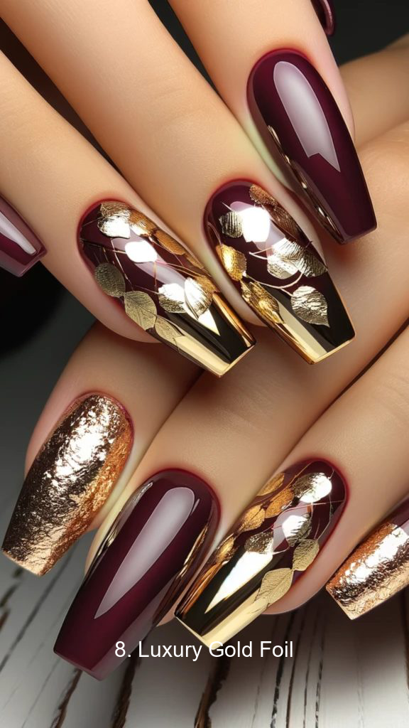 8. Luxury Gold Foil