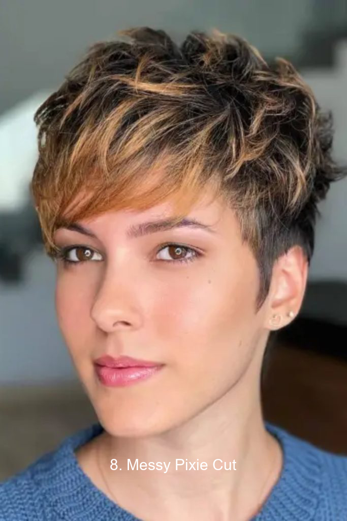 8. Messy Pixie Cut