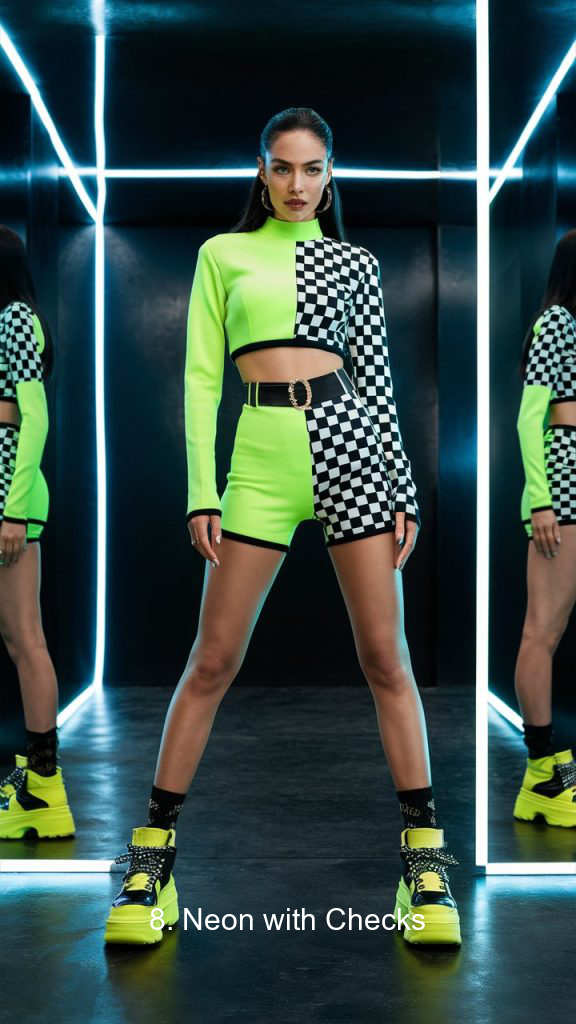 8. Neon with Checks