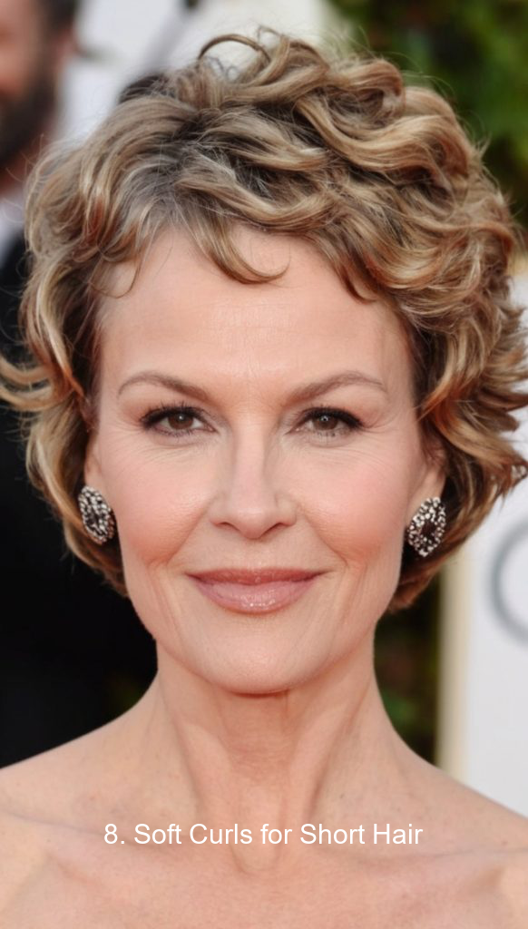 8. Soft Curls for Short Hair