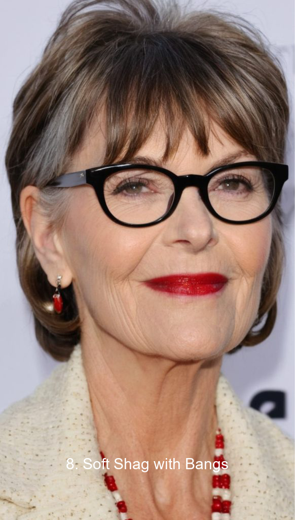 8. Soft Shag with Bangs