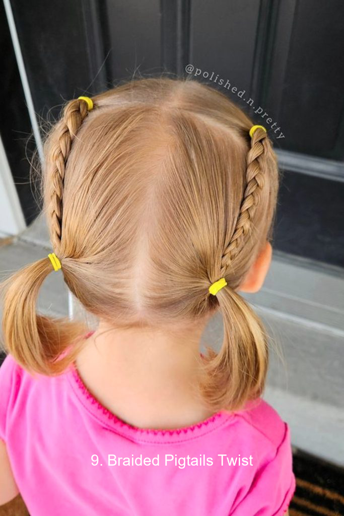 9. Braided Pigtails Twist