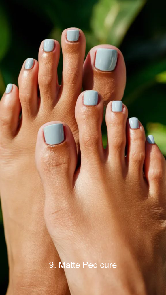 9. Matte Pedicure
