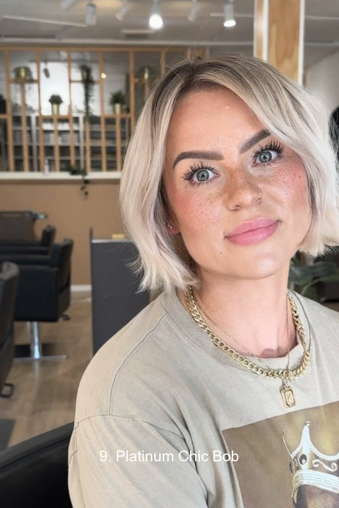 9. Platinum Chic Bob