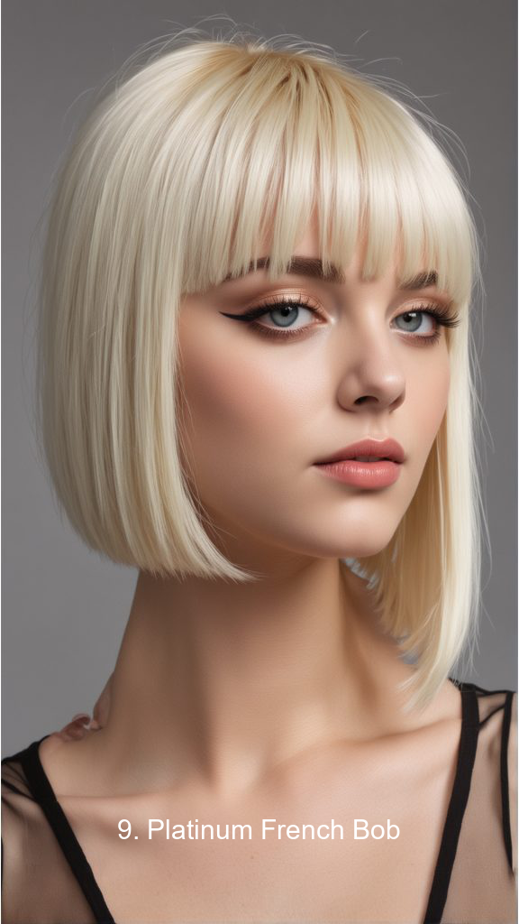 9. Platinum French Bob