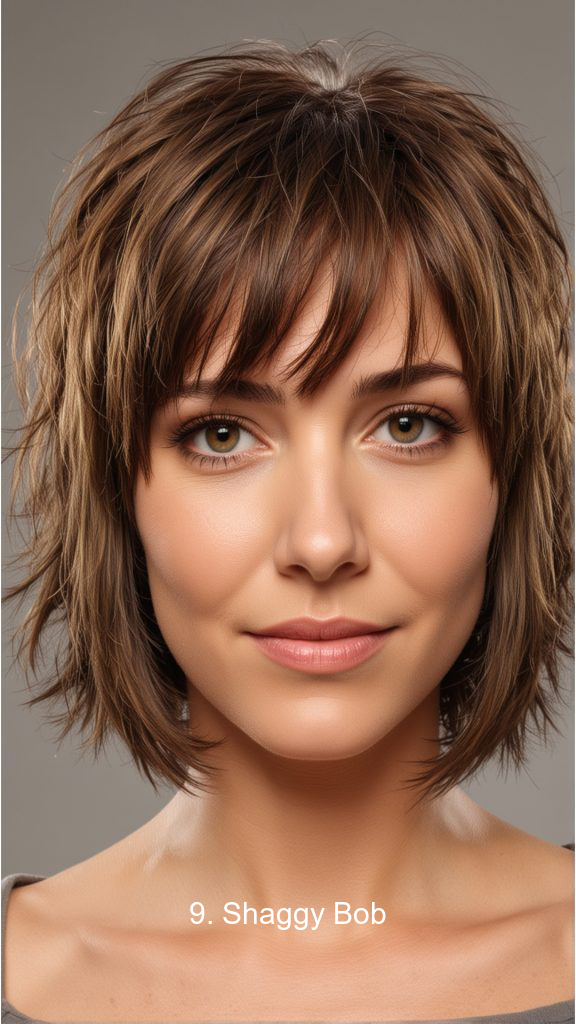 9. Shaggy Bob