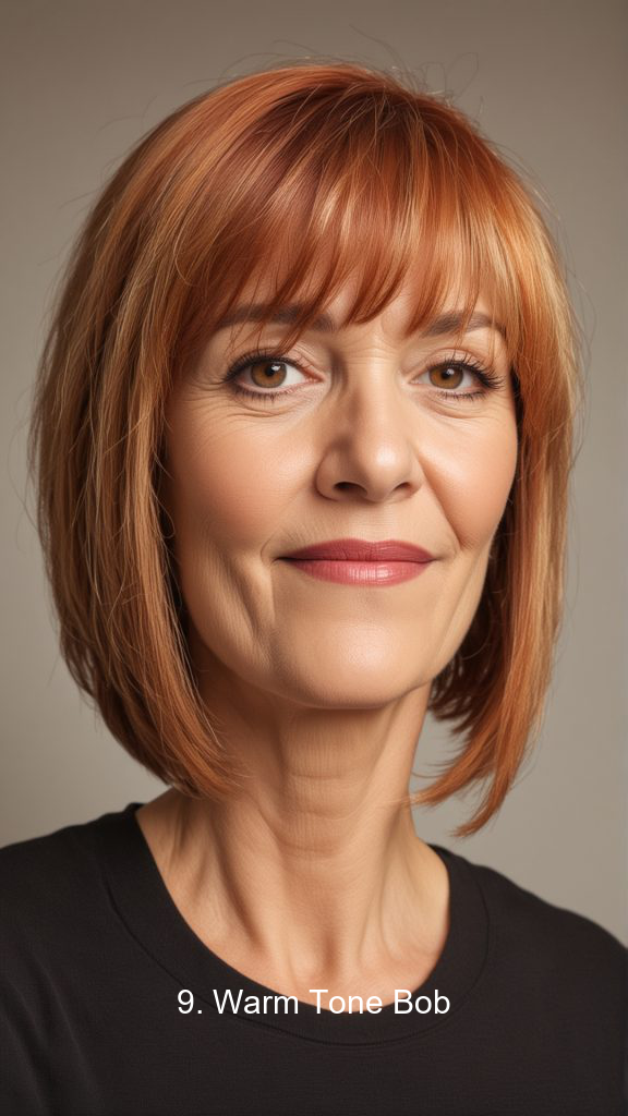 9. Warm Tone Bob